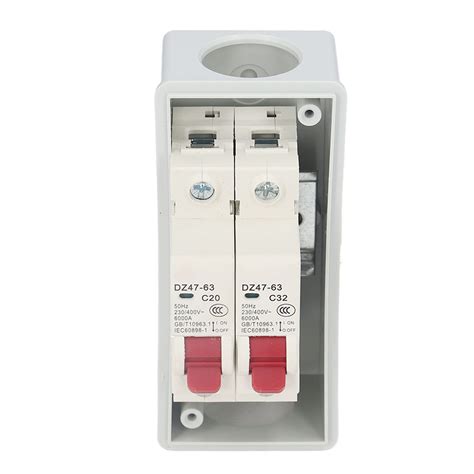 distribution box 2 way|2 Way Distribution Protection Box, IP66 2 DIN Rail Waterproof .